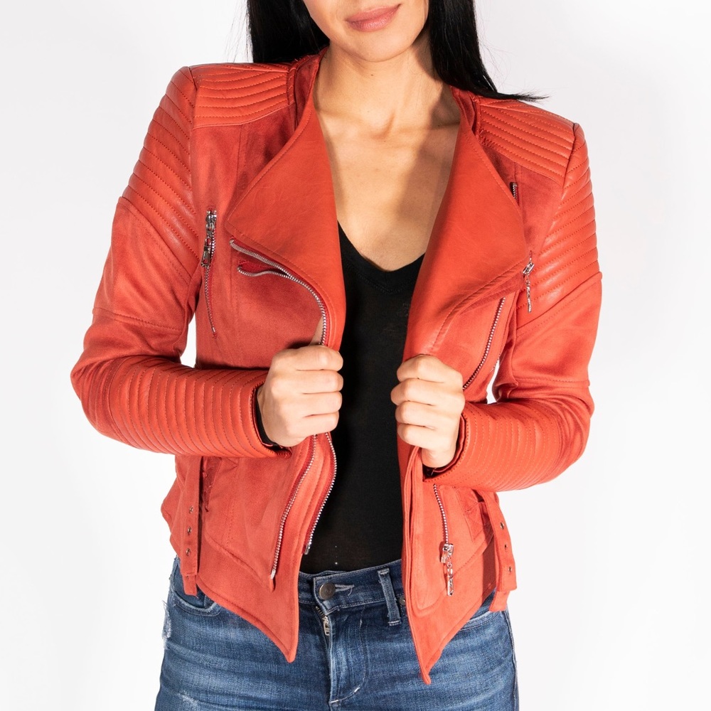 Biker Jacket - Rust